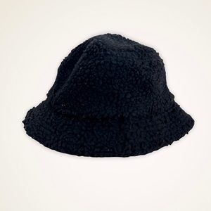 Black Sherpa Bucket Hat